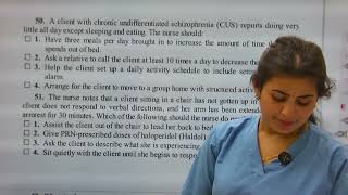 PSYCHIATRIC NURSING TEST NCLEX NORCET 2025 PART 2 nclexnursing mcq [upl. by Amarillas16]