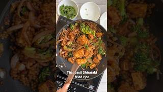 Low calorie rice recipe  shirataki rice recipe  Thai basil fried rice  vegan rice recipe [upl. by Cod]