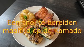 Een simpel diner op de Kamado [upl. by Anehc]