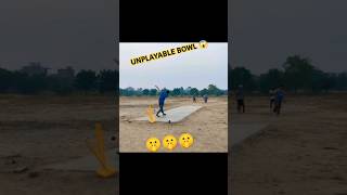 An unplayable delivery😱😱 cricket  bowl bowledawicket bowling unplayable bowler shorts [upl. by Rolyab]