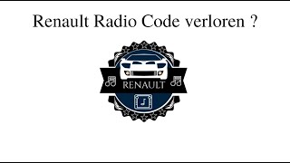 Renault Radio Code verloren  Für Renault Clio Twingo Kangoo Megane Dacia Duster Logan Sander [upl. by Athena]