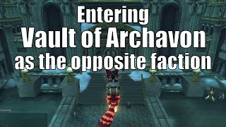 Entering Vault of Archavon as the opposite faction  WoW Life Hacks  World of Warcraft WotLK [upl. by Whelan]