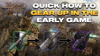 Quick Gear Guide for Beginners in Throne and Liberty [upl. by Goodkin]