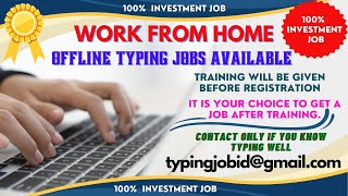 HOME BASED JOBSworkfromhome workfromhomeforstudents workfromhomejobstamil typingjobwork [upl. by Ogawa]