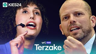 KIES24 Theo Francken NVA en Nadia Naji Groen in debat over mobiliteit [upl. by Ettenuj]