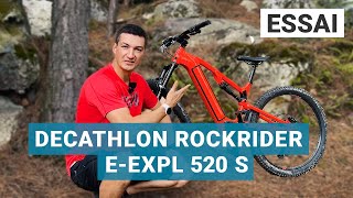 Test VTT électrique Decathlon  que vaut le Rockrider EEXPL 520S [upl. by Notnil]