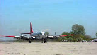 Boeing C97G Stratofreighter landing at Floyd Bennett Field NY [upl. by Aronaele]