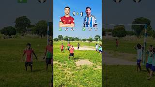 Team Ronaldo vs Team Messi CHALLENGE shorts football messi ronaldo youtubeshorts challenge yt [upl. by Sigrid276]