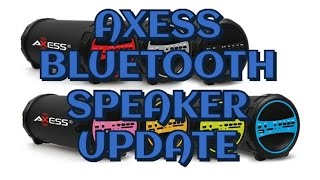 AXESS BLUETOOTH SPEAKER UPDATE [upl. by Eyaf]