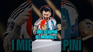 Dove sono gli scarpini di Messi del Mondiale😱🏆 calcio [upl. by Gorey337]