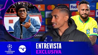 RAPHINHA REVELA RESENHA COM RONALDINHO E COMEMORAÇÃO EM HOMENAGEM AO NEYMAR  ENTREVISTA [upl. by Danielle]