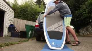 How to put a SUP on your car by yourself  the easy way [upl. by Norehc]