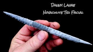 Outstanding 7quot Novaculite Tri Facial Point By Danny Lange [upl. by Elmer]