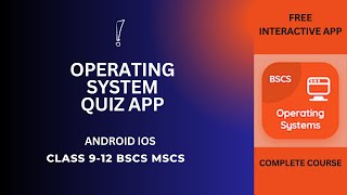 Operating System Quiz App  Free Download iOS Android Quiz App  Class 912 MCS Operating System App [upl. by Noslien]