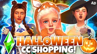 NEW HUGE HALLOWEEN COSTUME CC SHOP with LINKS 🎃 The Sims 4 [upl. by Enohpets750]