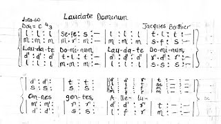 Laudate Dominum  Jacques Berthier Taize Community  Solfa Oracle [upl. by Harte]