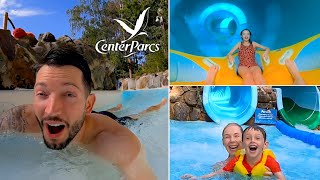 CenterParcs Water Park Review  Elveden Forest  Day amp Night Tour [upl. by Latreshia]