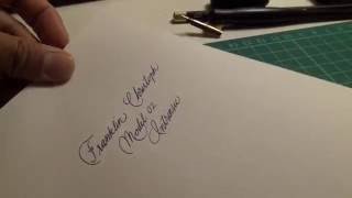 Franklin Christoph Model 02 Intrinsic  Masuyama Fine Cursive Italic nib [upl. by Asselim]