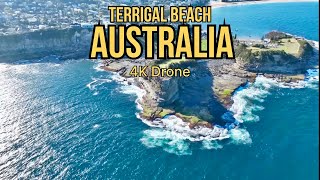 FLYING OVER TERRIGAL BEACH CENTRAL COASTSYDNEYNSWAUSTRALIA 4K DRONE [upl. by Tolecnal]