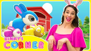 Hop Little Bunnies  Sleeping Bunnies  Kimmys Corner  Nursery Songs amp Toddler Learning [upl. by Massab219]