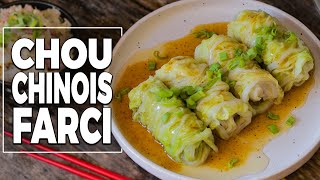 Chou chinois farci  Recette facile  Le Riz Jaune [upl. by Kravits]