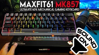 FANTECH MAXFIT61 UNBOXING ASMR TYPING AND RGB 60 MECHANICAL KEYBOARD OUTEMU RED SWITCH [upl. by Nnayecats]