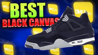 Best 11 Jordan 4 quotBlack Canvasquot Review  DHGate Jordan 4 Review [upl. by Adhern906]