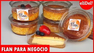 💥con solo 3 INGREDIENTES haz este FLAN para negocio SIN HORNO🍮receta FACIL rápida y ECONOMICA [upl. by Eladnek973]