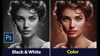 How to colorize a Black amp White Photo in Adobe Photoshop with ease [upl. by Nilknarf]