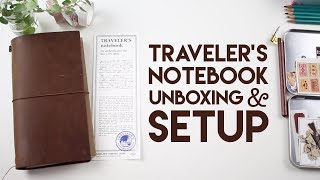 Travelers Notebook Unboxing amp Setup [upl. by Balthasar]