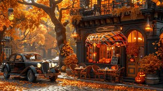 Smooth Jazz Music by the Coffee Shop That Makes You Feel Positive and Relaxing  Fall Jazz Playlist [upl. by Ahsoik]