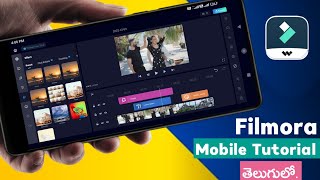 Filmora video editor Mobile  filmora editor  filmora tutorial in telugu [upl. by Anitnamaid876]