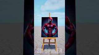 Help Deadpool overcome the challenge of drawing Spider Man short spiderman [upl. by Severen]