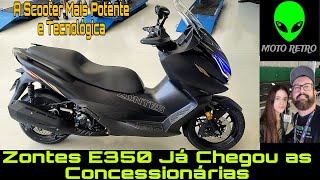 Scooter Zontes E350 2025 já chegou as concessionárias A mais potente da Categoria 39cv [upl. by Alpers]