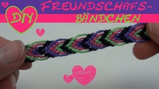 DIY Armbänder knüpfen mit Blattmuster aus Baumwolle Freundschaftsarmbänder Vol 5 Anleitung [upl. by Melcher]