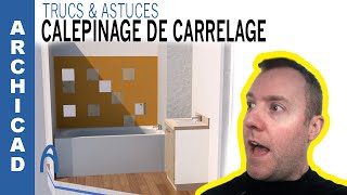 Archicad Calepinage de carelage Apprendre Archicad Facilement Formation [upl. by Onaicilef]