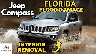 20102016 Jeep Compass Flood Interior Removal Fresh Florida Flood Car Fix [upl. by Ecirted]