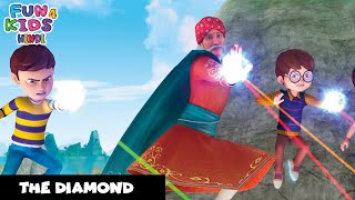 Rudra  रुद्र  Episode 12  The Diamond  Super Action Cartoon  Fun 4 Kids  Hindi [upl. by Jeffy]