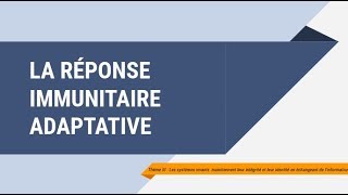 La réponse immunitaire adaptative [upl. by Nohsauq]