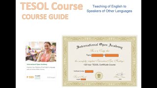 HOW TO GET LEGIT 120HOUR TESOL CERTIFICATE FOR PHP599 WITH ANSWER KEY  ESL TEACHER  TESOL COURSE [upl. by Atnek842]