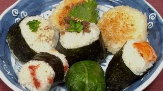 How to Make Onigiri Japanese Rice Balls with Delicious Fillings Recipe [upl. by Bernardo827]