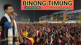 Binong Timung Live Performance  Cultural Nite Dongkamukam  32 nd ZKYF 2024 [upl. by Arratahs]