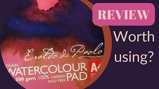 Watercolour paper review  Eraldo di Paolo 300 gsm rough PROS amp CONS [upl. by Florella157]