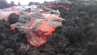 EPIC LAVA pahoehoe covering aa [upl. by Eustace]