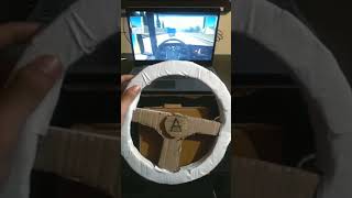 🔴 Cardboard Steering Wheel 101Working viral trending games shorts truckgame ets2 [upl. by Aleacim]