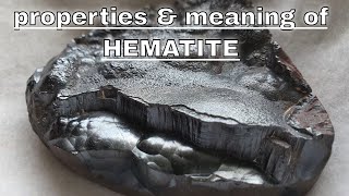 Hematite Meaning Benefits and Spiritual Properties [upl. by Ahrat722]