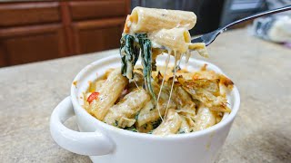 Creamy Spinach and Artichoke Dip Pasta Recipe [upl. by Zurn]