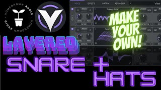 Vital Sound Design Percussion Synthesis Layered Snare Create Your Rhythm Section In 15 Minutes [upl. by Clynes]