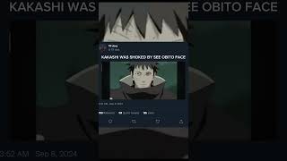 KAKASHI WAS SHOKED BY SEE OBITO FACE trending naruto viralvideo [upl. by Aliehs]