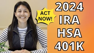 Retirement Account Contribution Limits 2024 on IRA HSA 401k  What Is MAGI [upl. by Deehahs478]